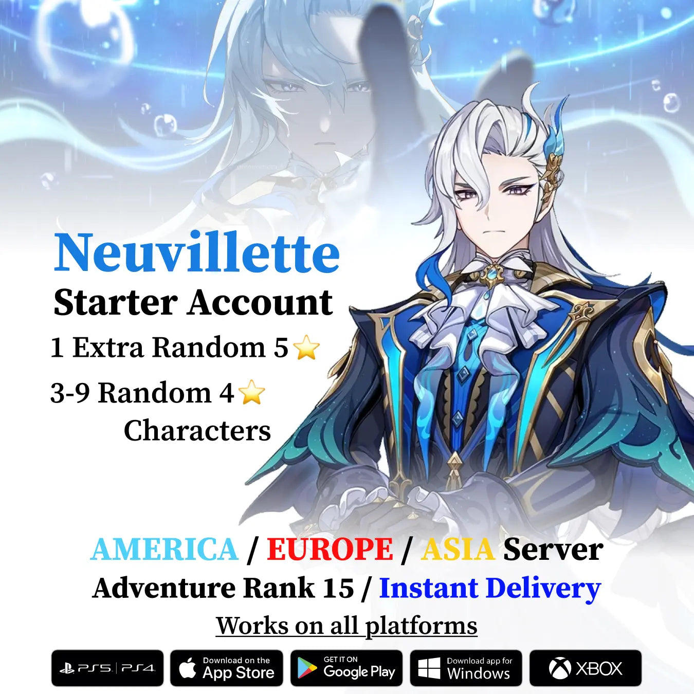 Neuvillette Starter Account