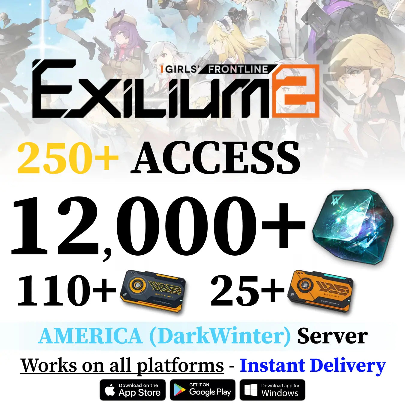 GFL2 EXILIUM Starter Reroll Account – Collapse Piece | Darkwinter Server [Global]