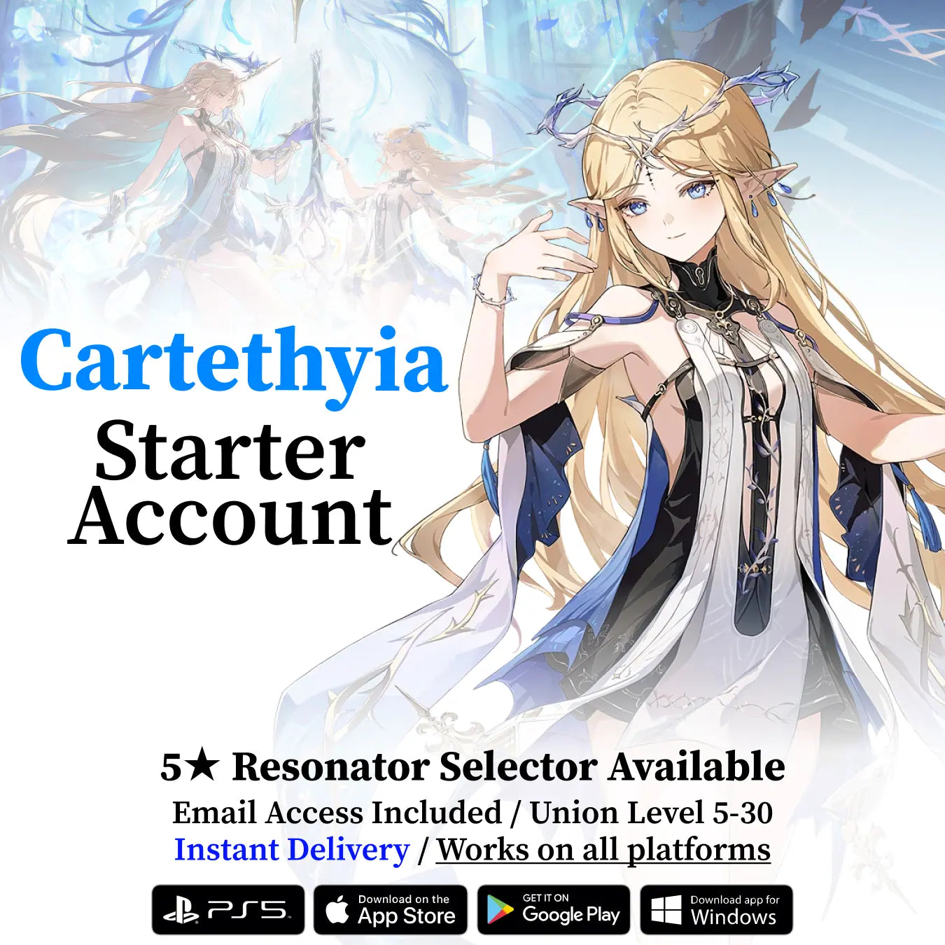 Wuthering Waves Cartethyia Starter Reroll Account