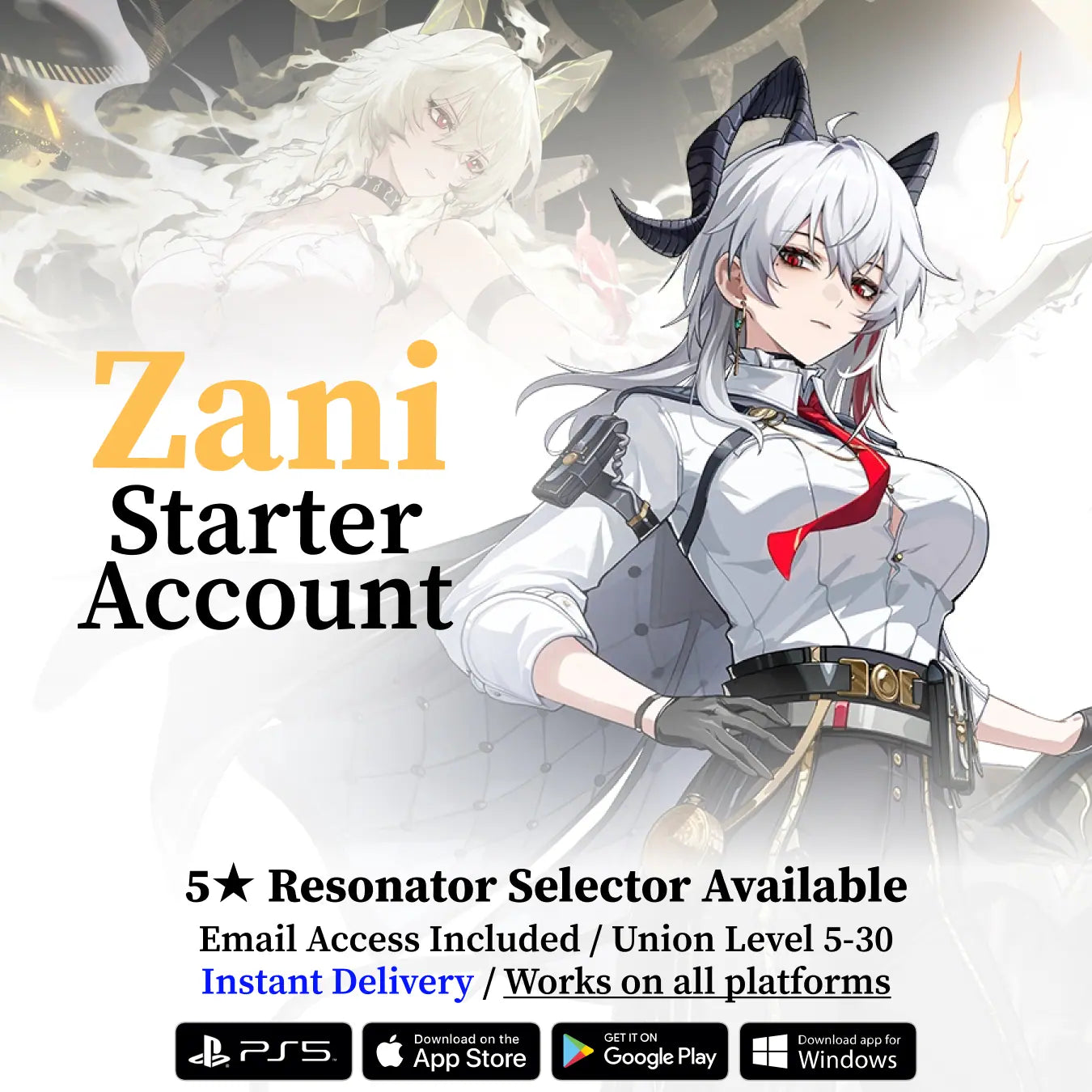 Wuthering Waves Zani Starter Reroll Account