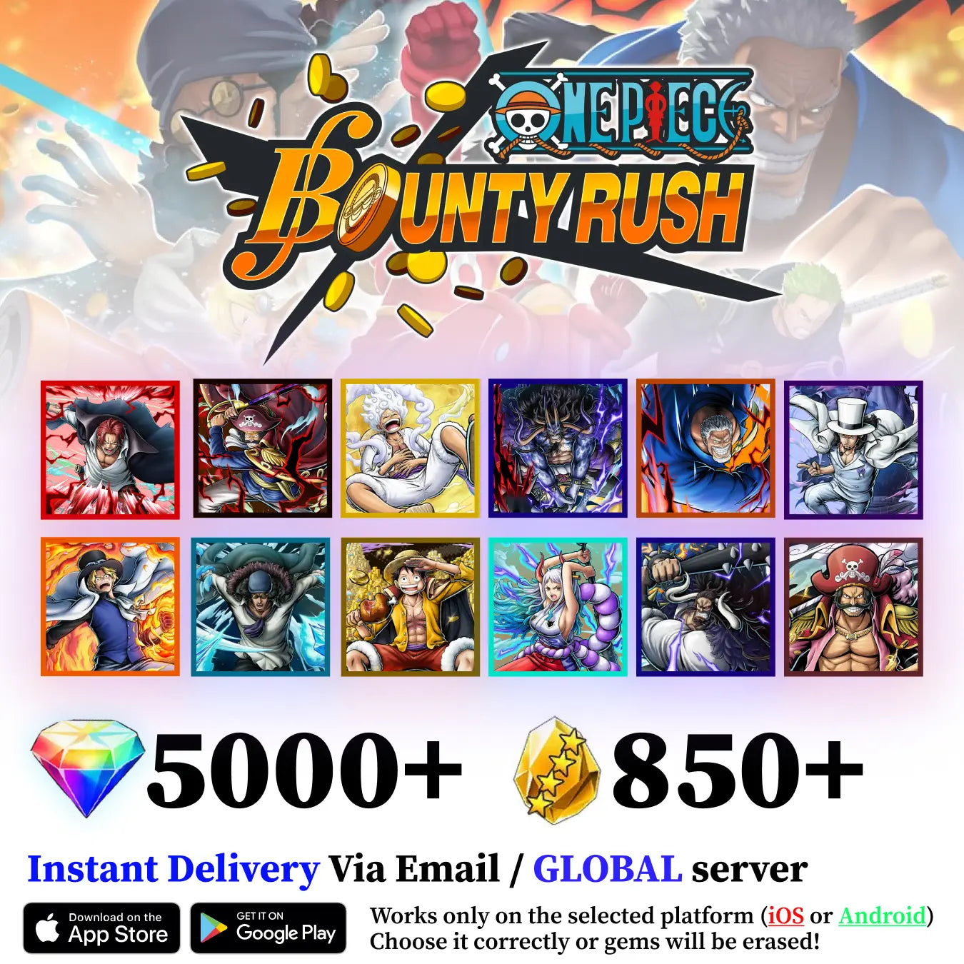OPBR Starter Reroll Account with EX character [Global]