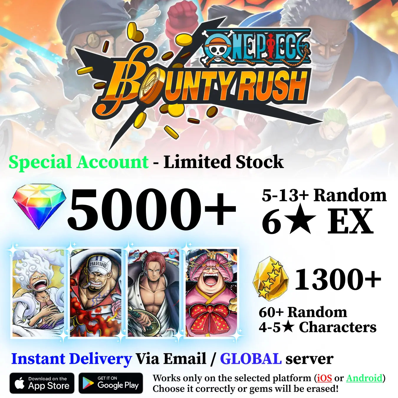 Special OPBR Reroll Account [Global]
