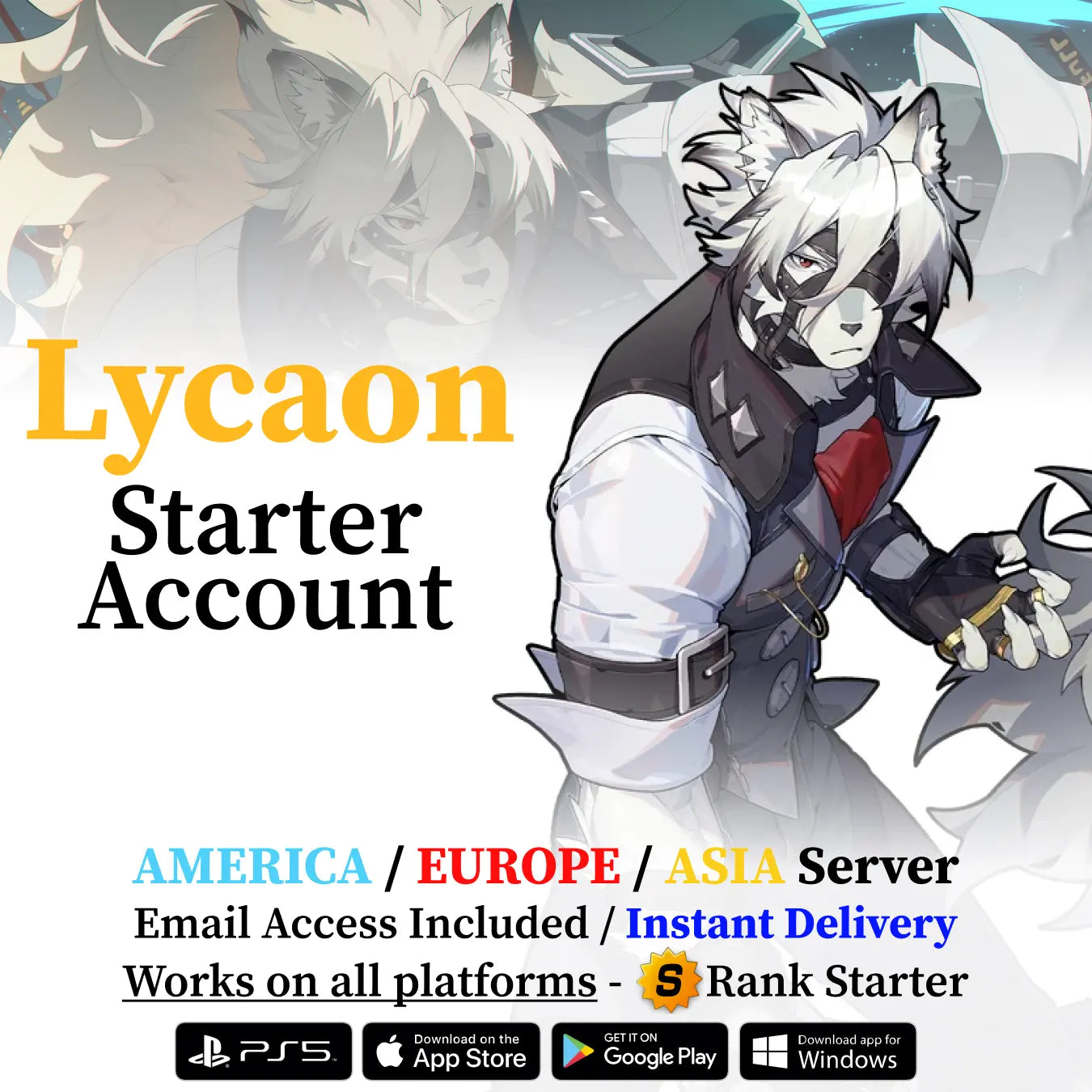 Zenless Zone Zero Lycaon Reroll Account