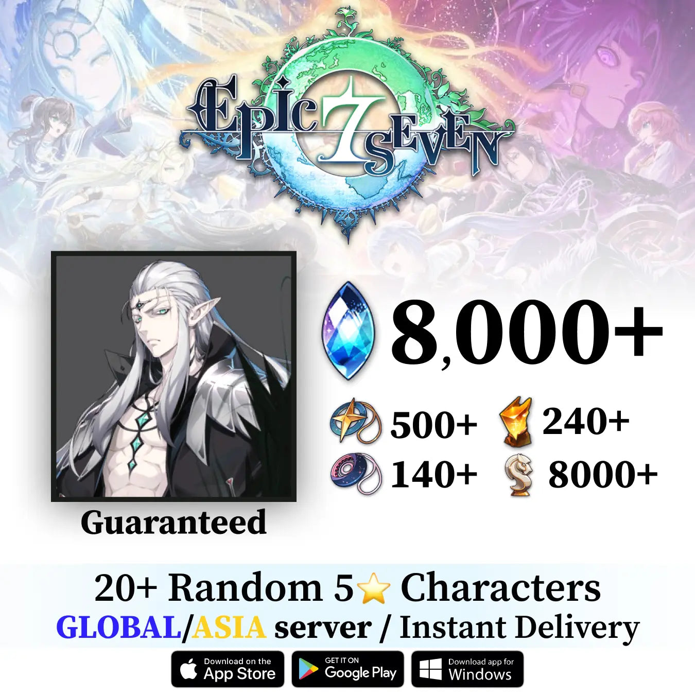 Brieg Epic Seven Starter Account