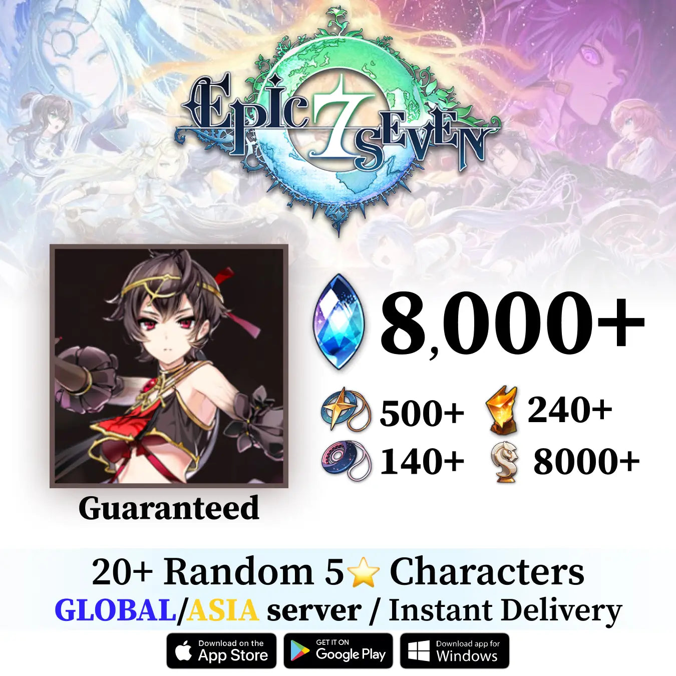 Specter Tenebria Epic Seven Starter Account