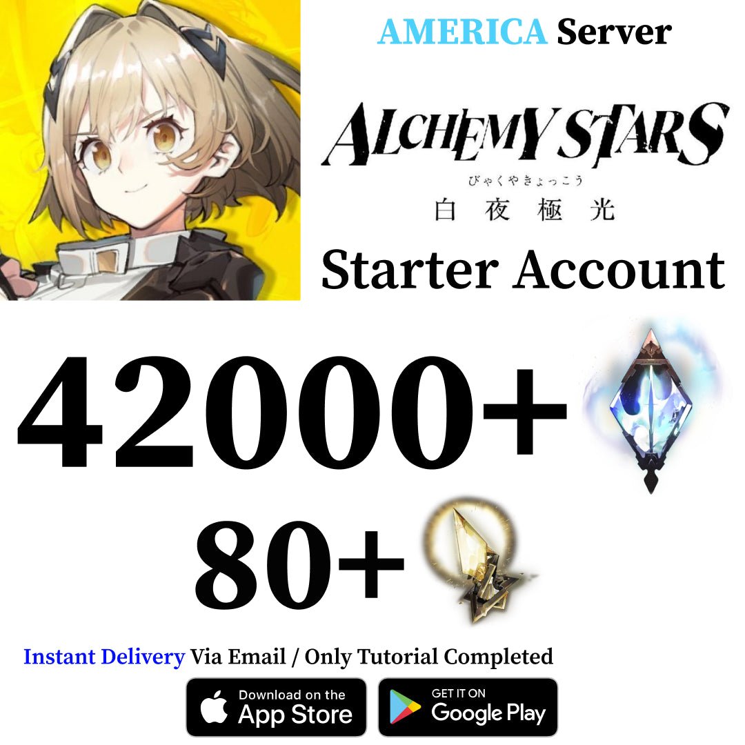 Alchemy Stars Reroll Account with 42000+ Star Flare [America]