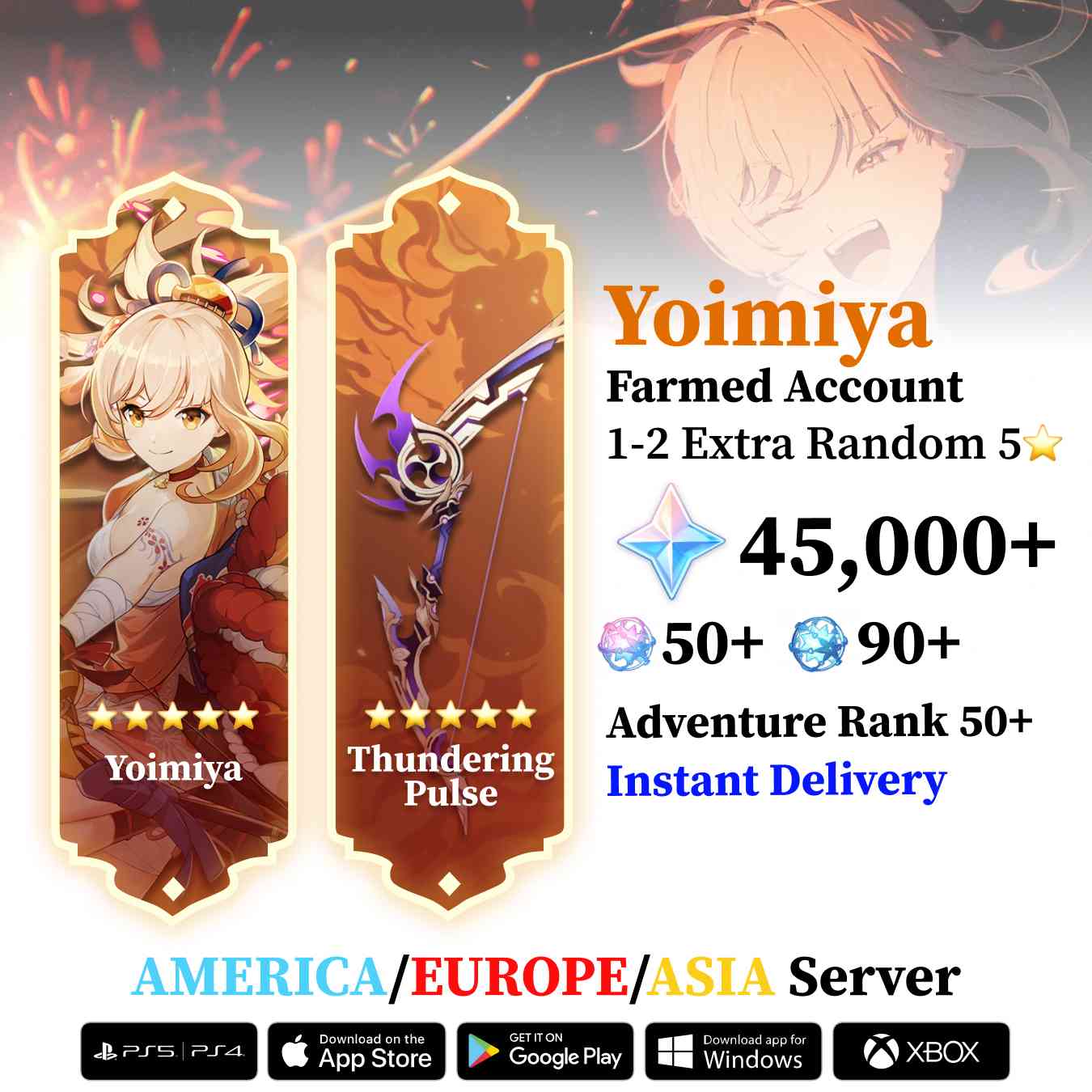 Yoimiya with Signature Weapon and Wishes